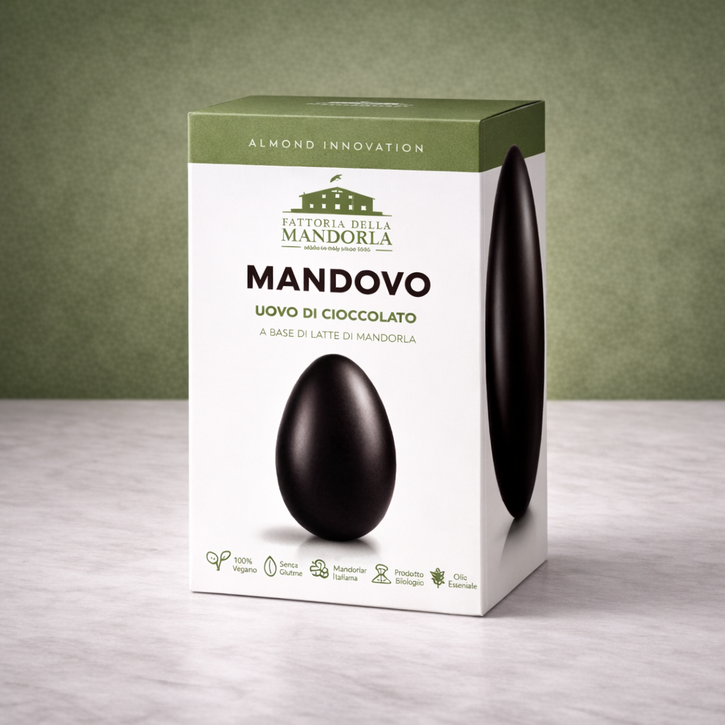 Mandovo Fondente Intenso e Madorle 100% Vegetale con Sopresa (PREORDINE)