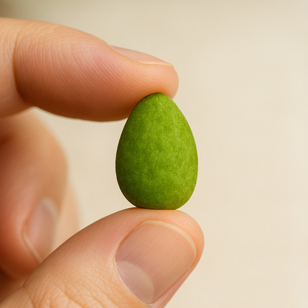 MANDORLA RICOPERTA - CIOCCOLATO E SPINACI - 80g