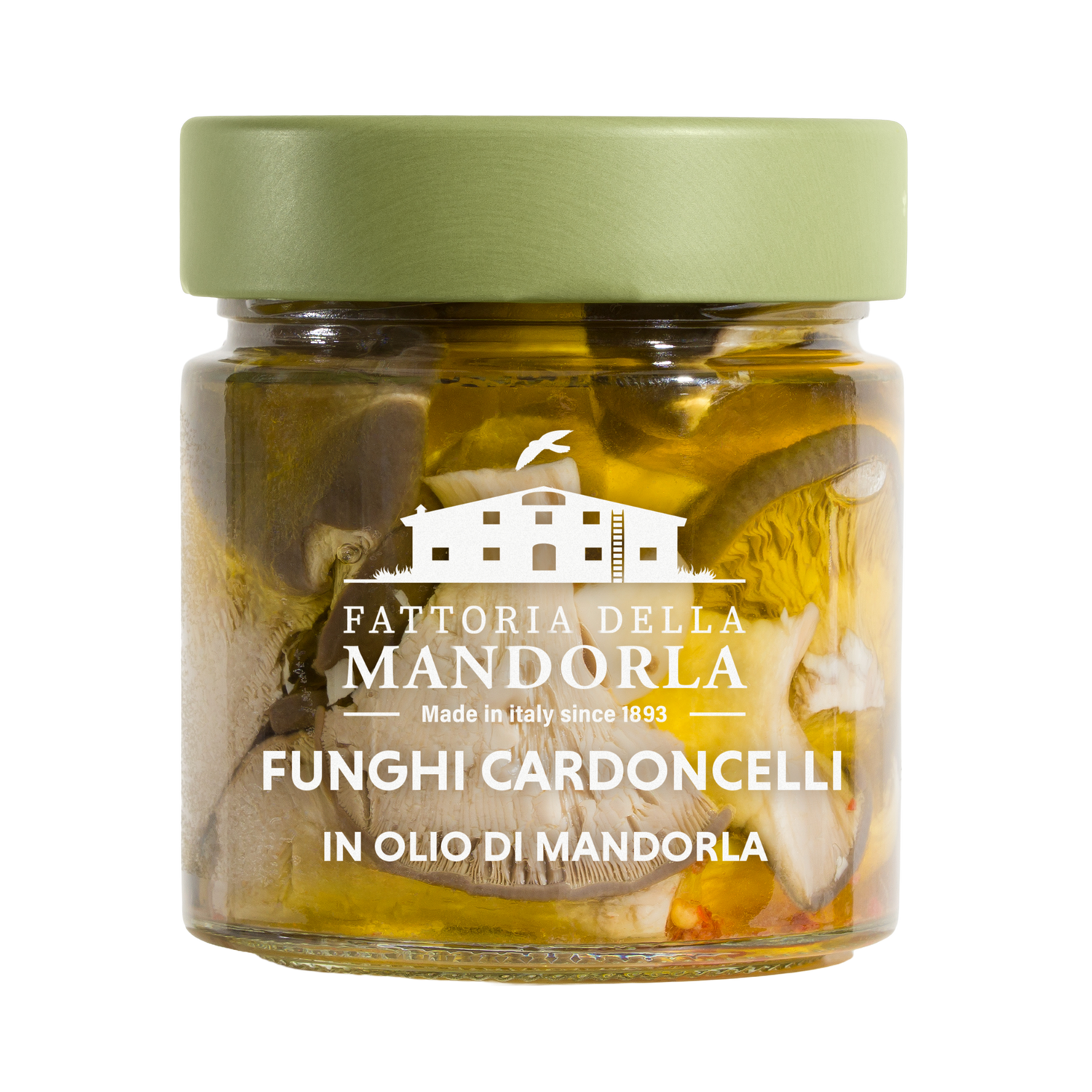 FUNGHI CARDONCELLI  IN OLIO DI MANDORLA 220g