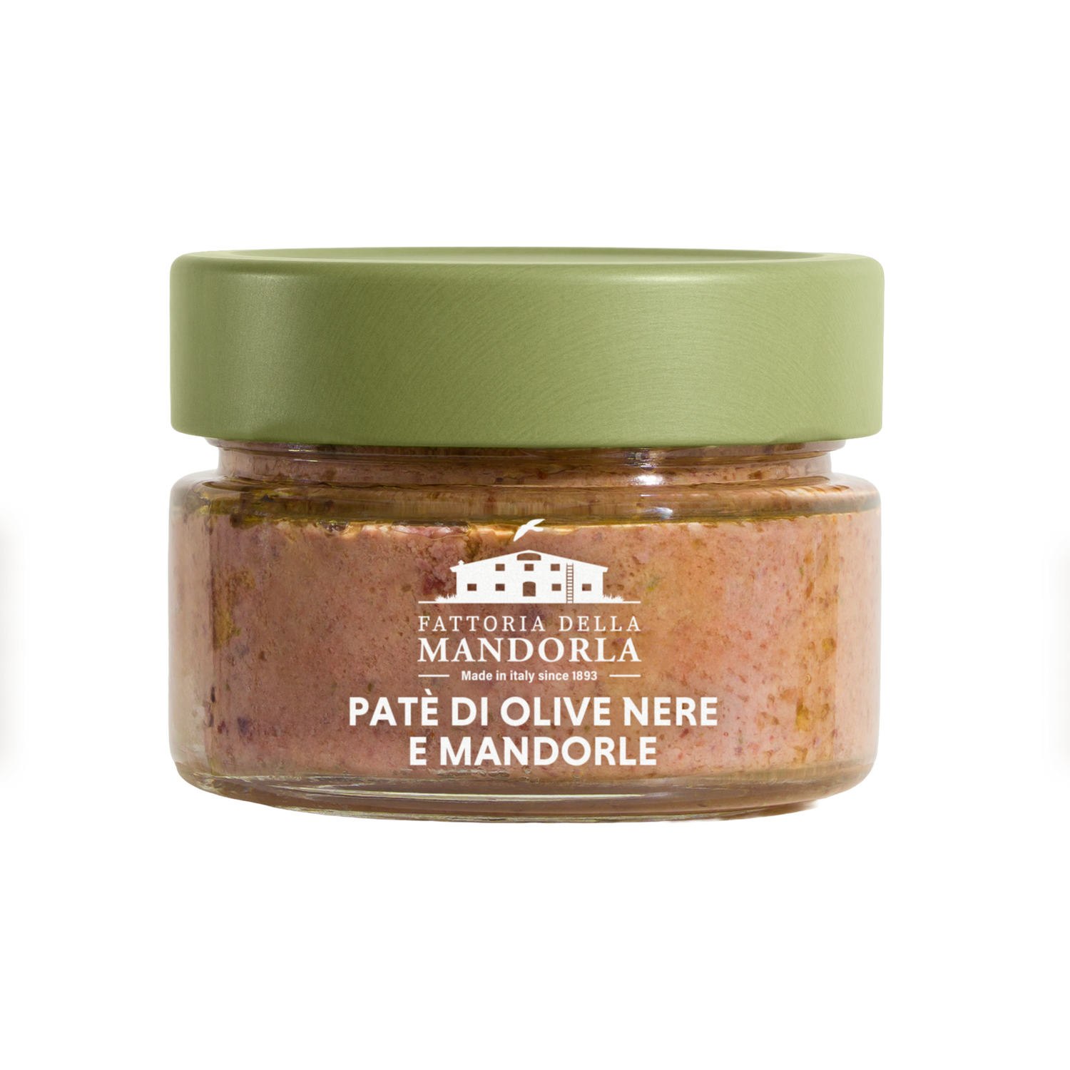 PATE' DI OLIVE NERE  E MANDORLE 120g