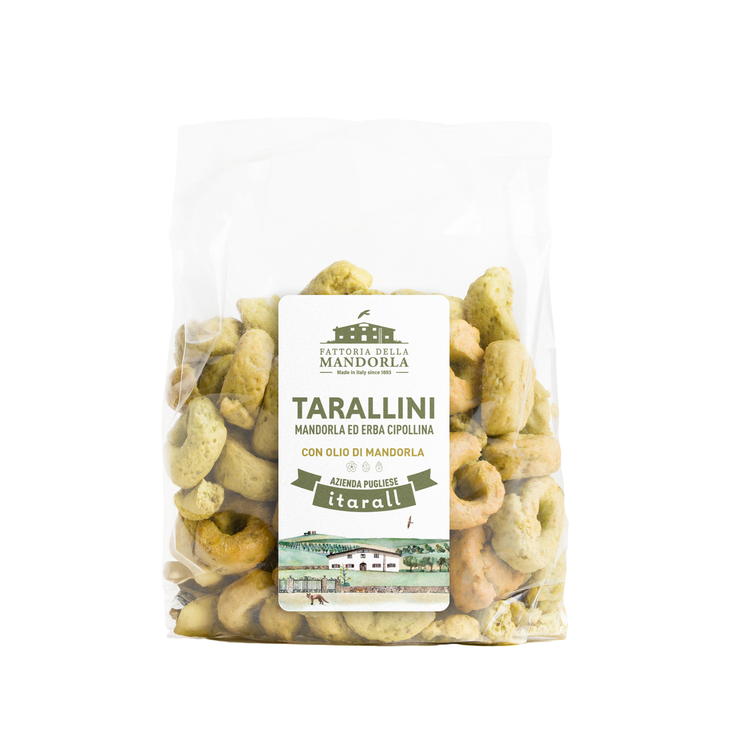 TARALLI MANDORLA ED ERBA CIPOLLINA - 250g
