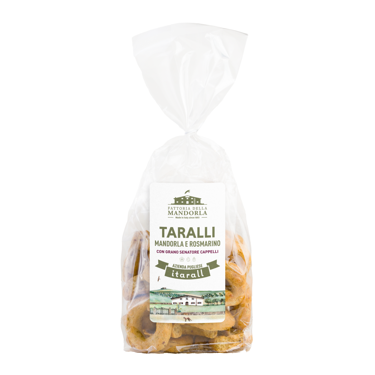 TARALLI MANDORLA E ROSMARINO - 250g