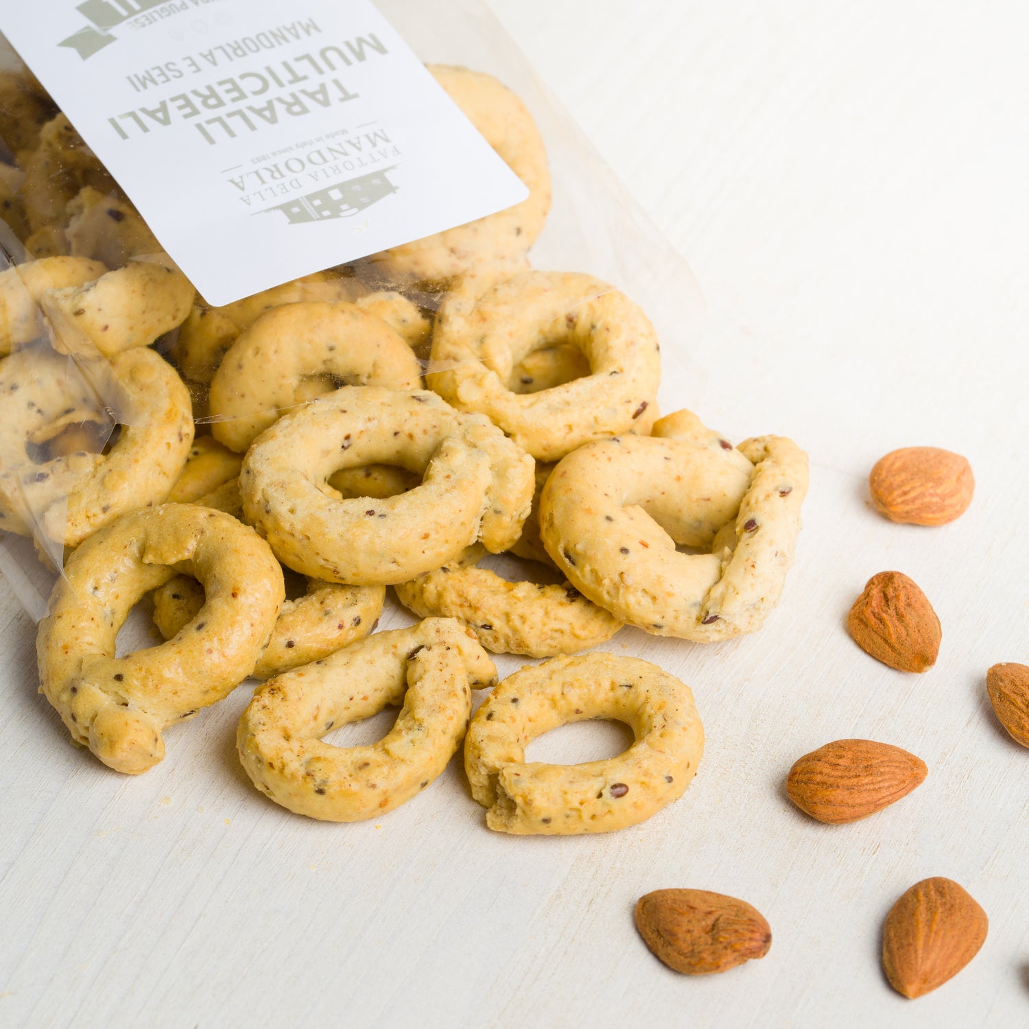 TARALLI MULTICEREALI MANDORLA E SEMI - 250g