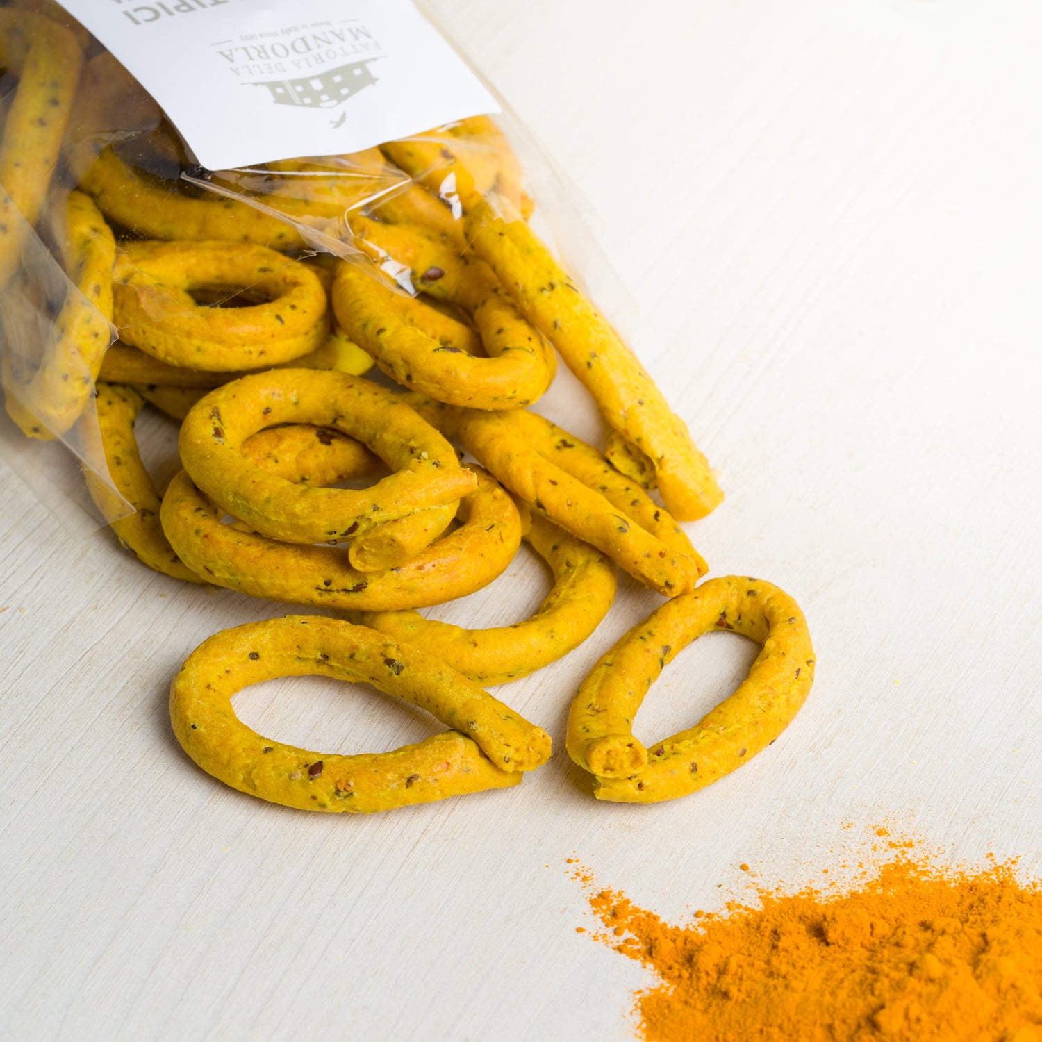TARALLI TIPICI MANDORLA E CURCUMA - 250g