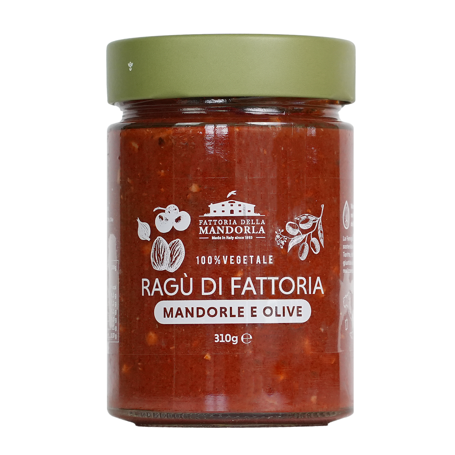 RAGÙ DI FATTORIA - Mandorle e Olive 310g