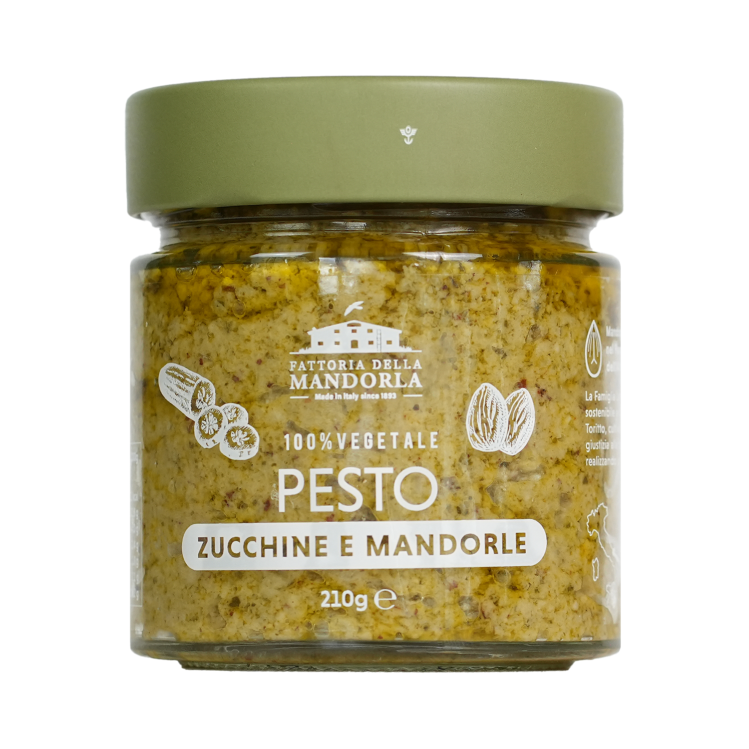 PESTO - Zucchine e Mandorle 210g