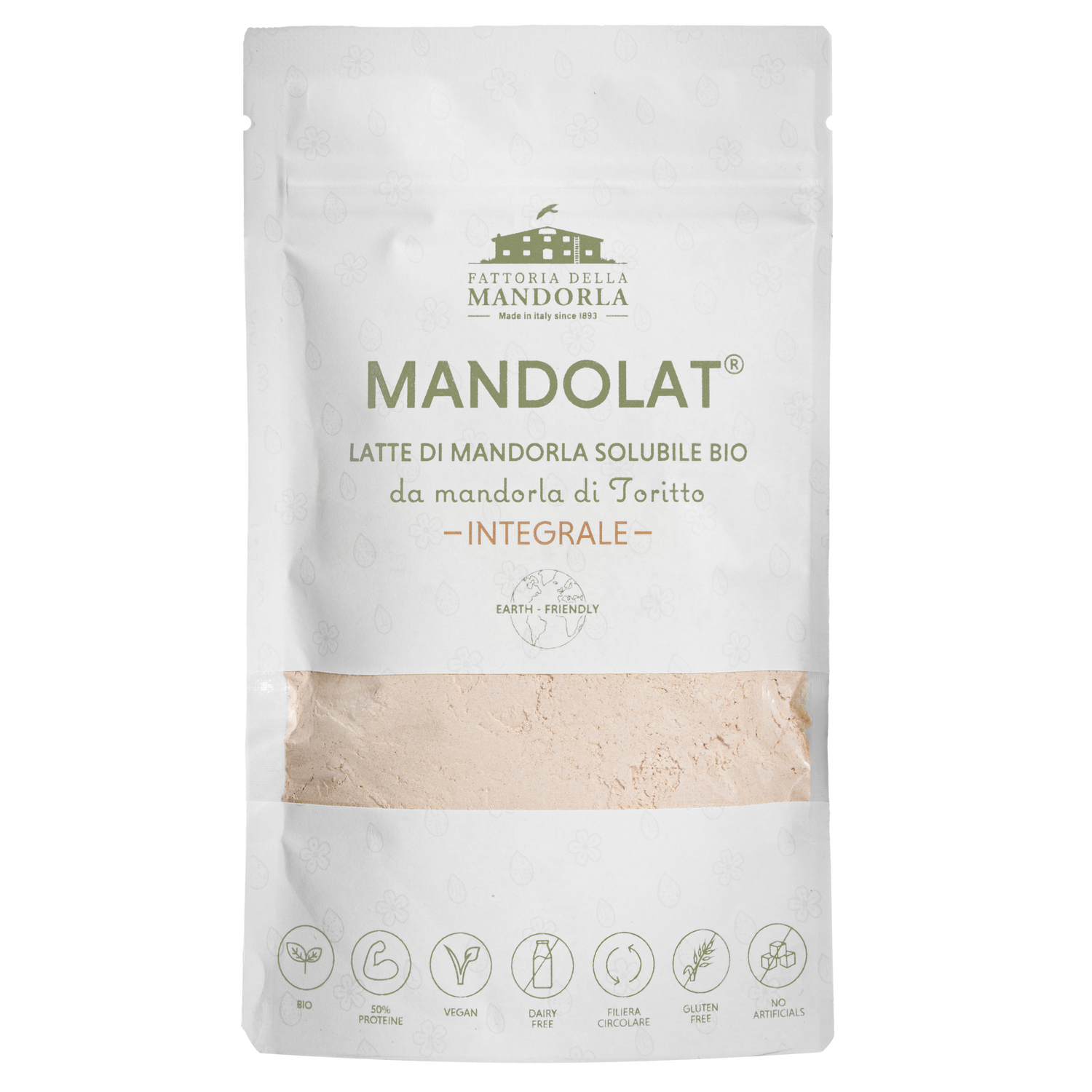 MANDOLAT SOLUBILE integrale 100%  (da mandorla sgusciata) - 80gr