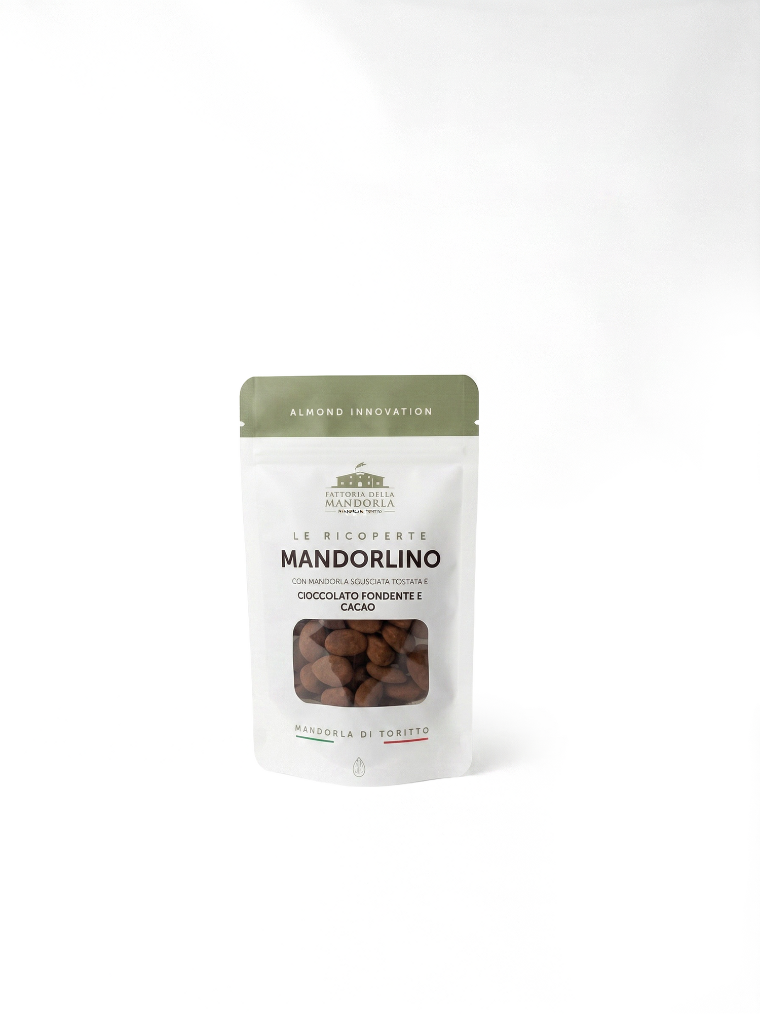 MANDORLA AL CIOCCOLATO FONDENTE RICOPERTA AL CACAO 80g