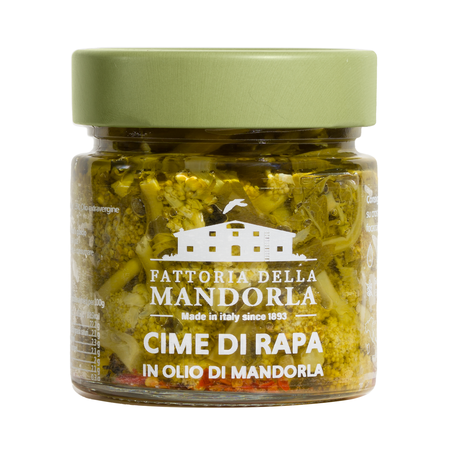 CIME DI RAPA IN OLIO DI MANDORLA 210g