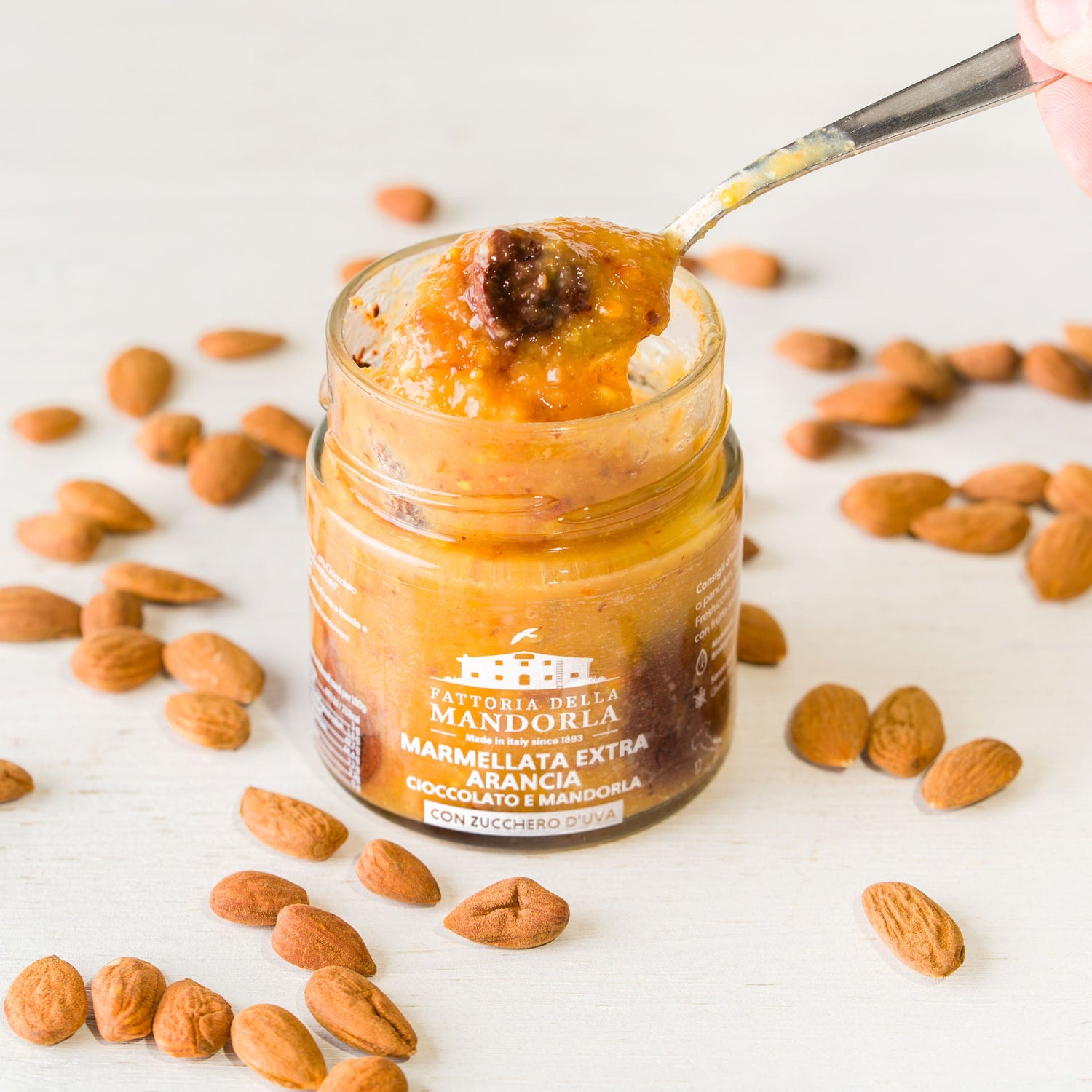 CREMA ARANCIA CIOCCOLATO E MANDORLA 230g