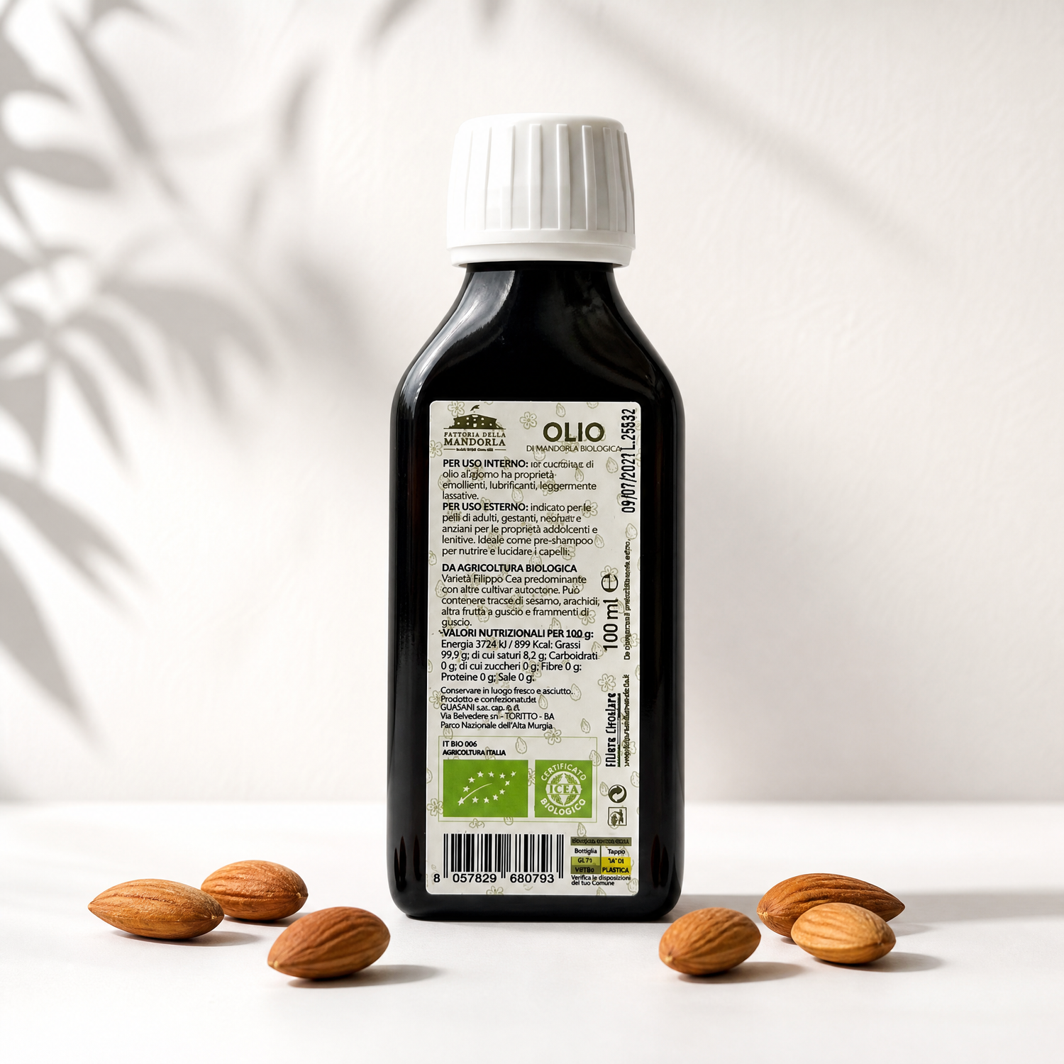OLIO DI MANDORLA 100% PURO - 100ml