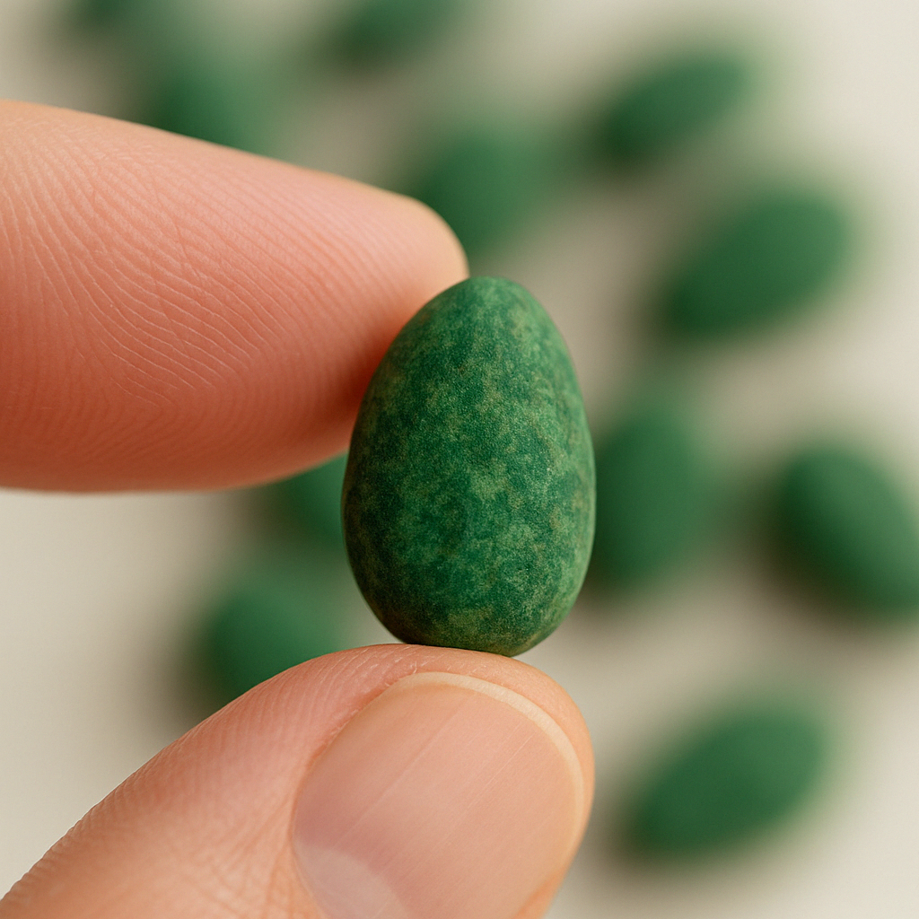 MANDORLA RICOPERTA - CIOCCOLATO E SPIRULINA - 80g