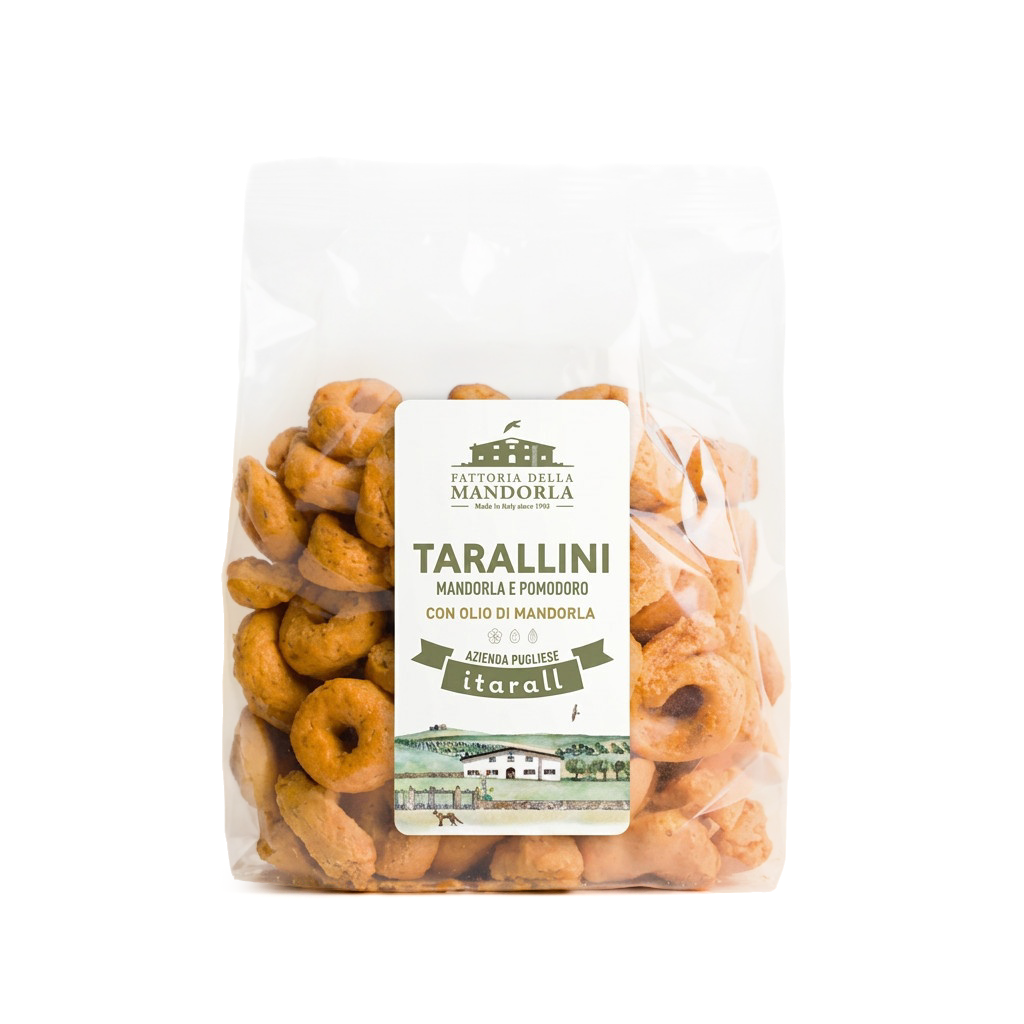TARALLI MANDORLA E POMODORO - 250g