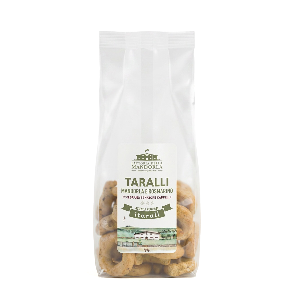 TARALLI MANDORLA E ROSMARINO - 250g