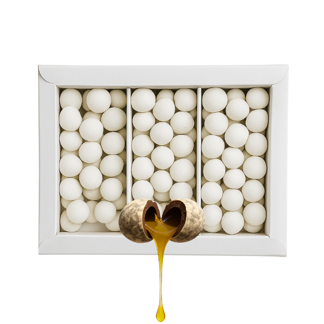 ASTUCCIO QUASANI - MACIOLIO - PRALINA CIOCCOLATO CON OLIO DI MANDORLA