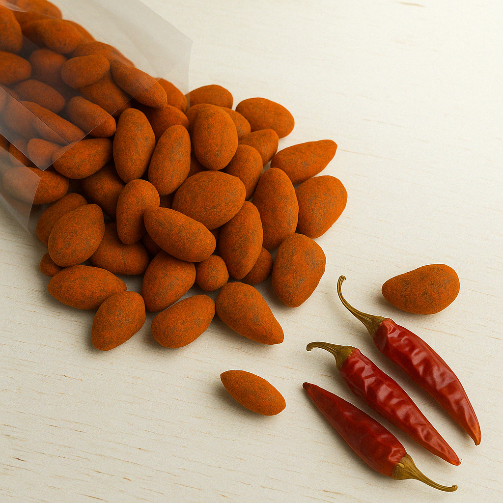 MANDORLA RICOPERTA - CIOCCOLATO E PARIKA DOLCE - 80g